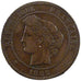 Francia, Cérès, 10 Centimes, 1882, Paris, MB, Bronzo, Gadoury:265a