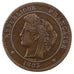 Monnaie, France, Cérès, 10 Centimes, 1883, Paris, TTB+, Bronze, Gadoury:265a