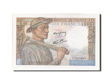 Billete, Francia, 10 Francs, 10 F 1941-1949 ''Mineur'', 1944, 1944-01-13, EBC+