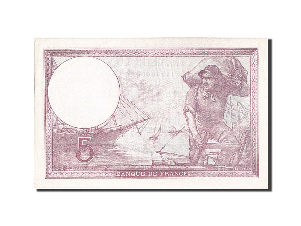 Billet, France, 5 Francs, 5 F 1917-1940 ''Violet'', 1933, SPL, Fayette:3.17