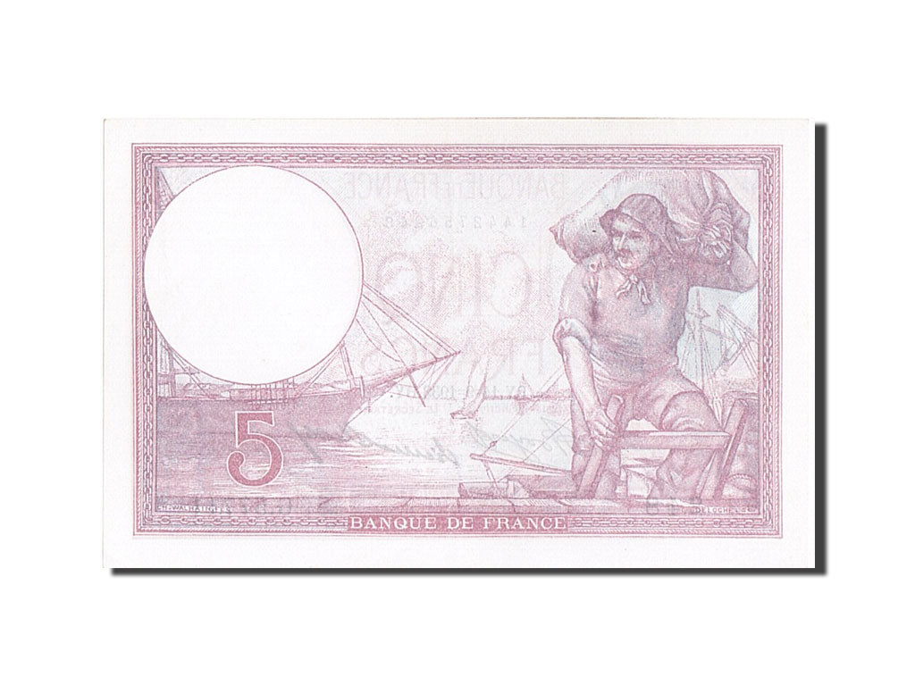 Banknot, Francja, 5 Francs, Violet, 1933, 1933-09-14, UNC(63), Fayette:3.17