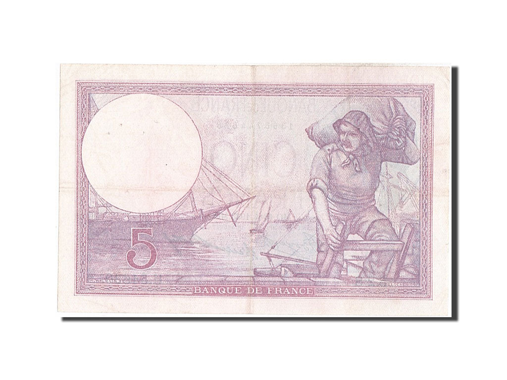 Billete, Francia, 5 Francs, 5 F 1917-1940 ''Violet'', 1933, 1933-04-13, MBC