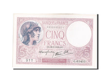 Biljet, Frankrijk, 5 Francs, 5 F 1917-1940 ''Violet'', 1939, 1939-09-28, SPL