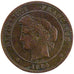 Monnaie, France, Cérès, 10 Centimes, 1884, Paris, TTB, Bronze, Gadoury:265a