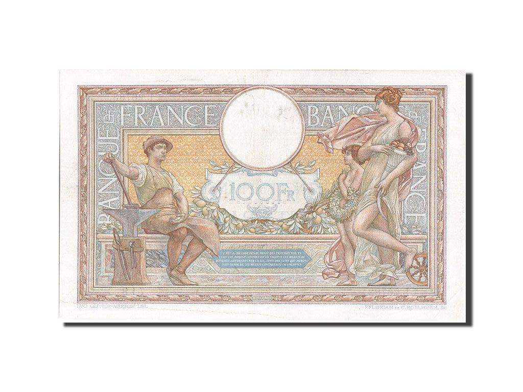 Banknote, France, 100 Francs, 100 F 1908-1939 ''Luc Olivier Merson'', 1930