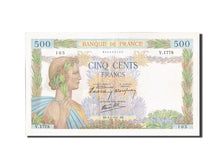 Billet, France, 500 Francs, 500 F 1940-1944 ''La Paix'', 1941, 1941-01-09, TTB