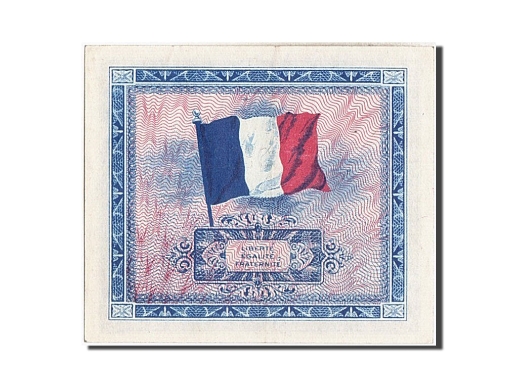France, 2 Francs, 1944 Flag/France, 1944, KM #114a, UNC(63), 94203233, Fayette..
