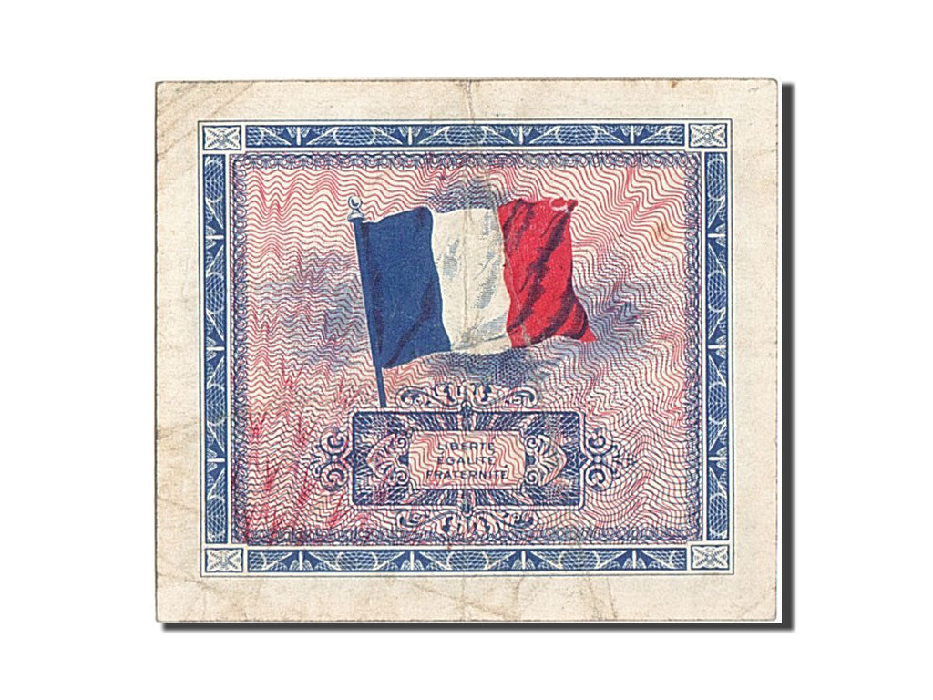 France, 5 Francs, 1944 Flag/France, 1944, KM #115a, VF(30-35), 47090293,...