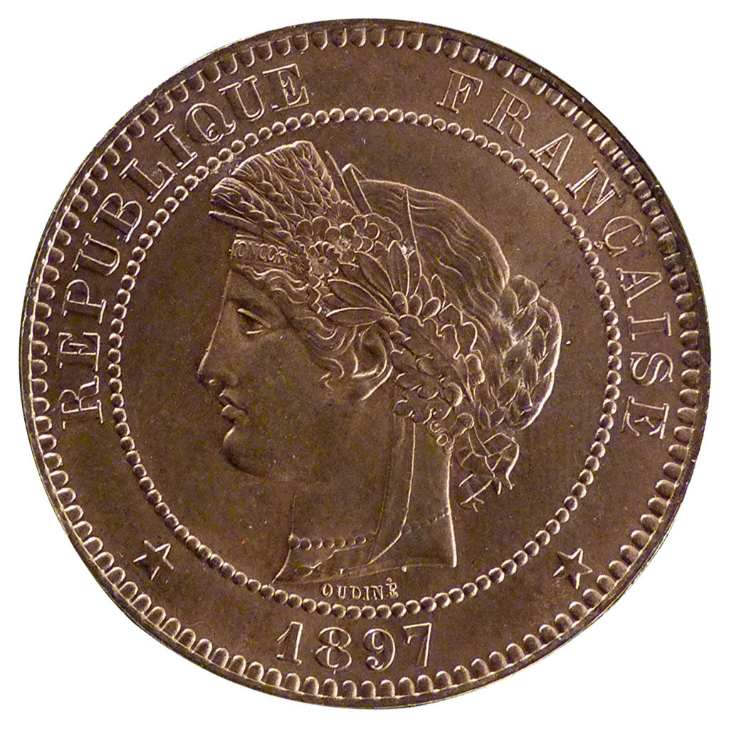 Francia, Cérès, 10 Centimes, 1897, Paris, SPL, Bronzo, Gadoury:265a