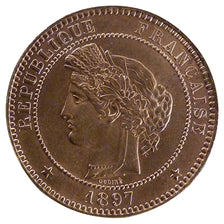 Francia, Cérès, 10 Centimes, 1897, Paris, SPL, Bronzo, Gadoury:265a