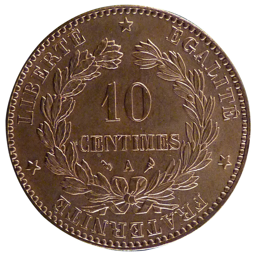 Francia, Cérès, 10 Centimes, 1897, Paris, SPL, Bronzo, Gadoury:265a