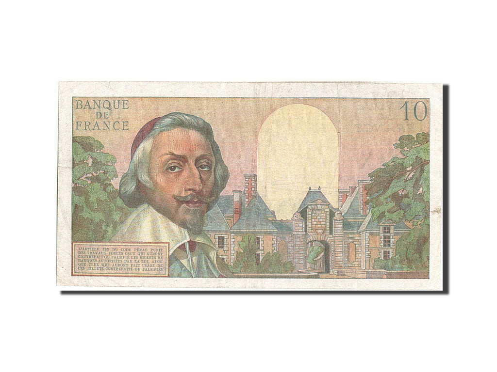 France, 10 Nouveaux Francs, 10 NF 1959-1963 ''Richelieu'', 1960, KM #142a,...