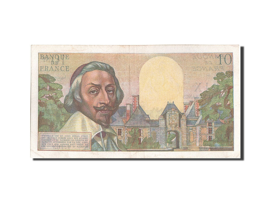 France, 10 Nouveaux Francs, 10 NF 1959-1963 ''Richelieu'', 1960, KM #142a,...