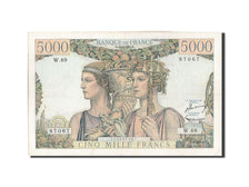 France, 5000 Francs, 5 000 F 1949-1957 ''Terre et Mer'', 1951, KM #131c,...