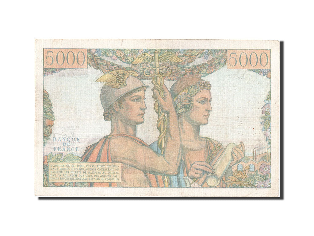 5000 Francs type Terre et Mer