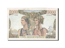France, 5000 Francs, 5 000 F 1949-1957 ''Terre et Mer'', 1951, KM #131b,...
