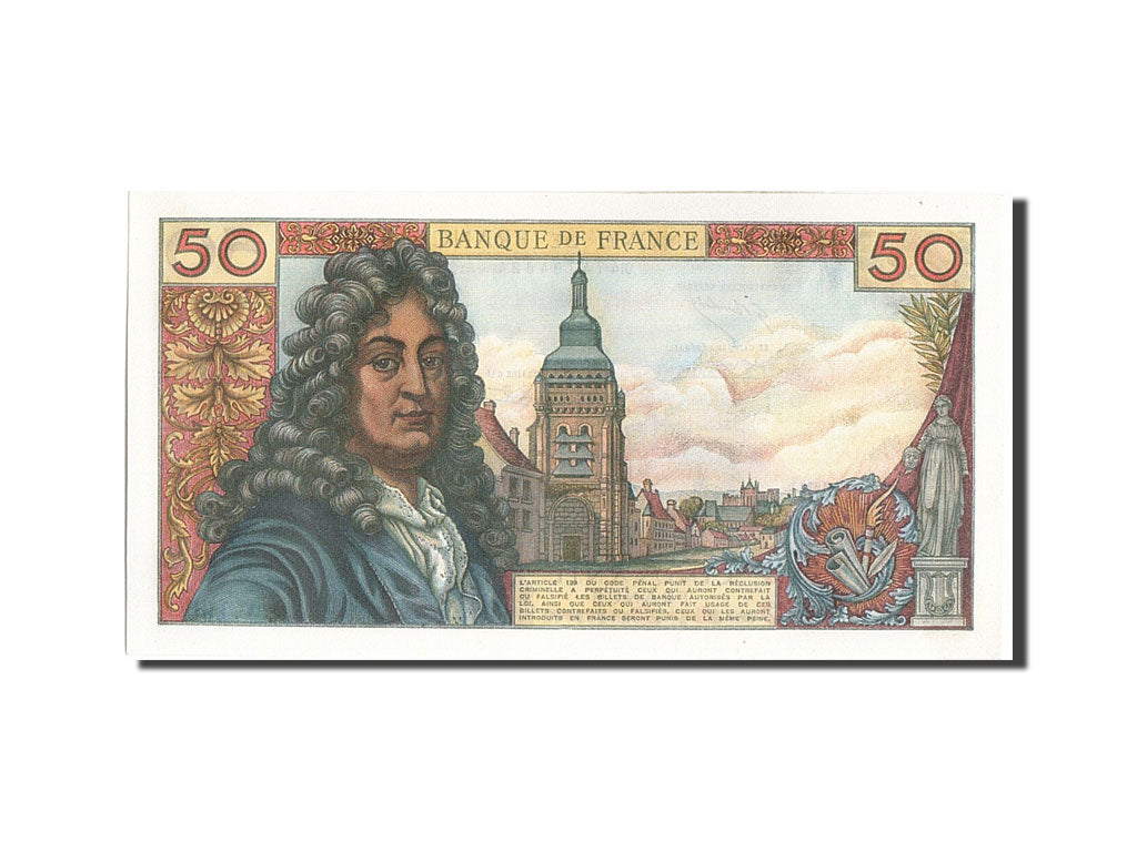 Banknot, Francja, 50 Francs, Racine, 1972, 1972-03-02, UNC(65-70)