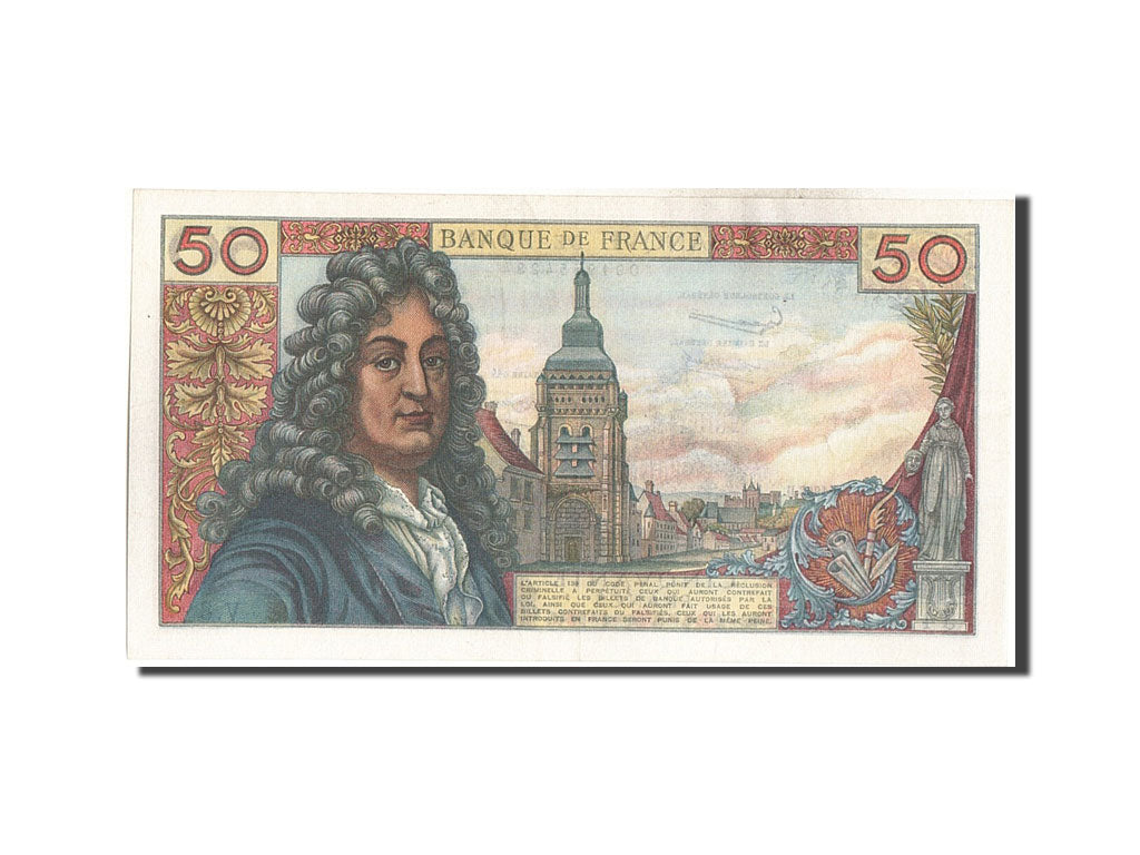 Geldschein, Frankreich, 50 Francs, 50 F 1962-1976 ''Racine'', 1962, 1962-06-07