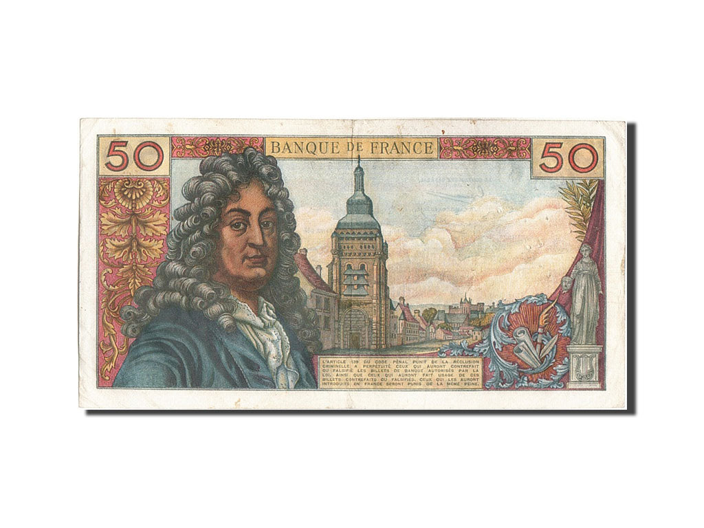 France, 50 Francs, 50 F 1962-1976 ''Racine'', 1963, KM #148a, 1963-05-02,...
