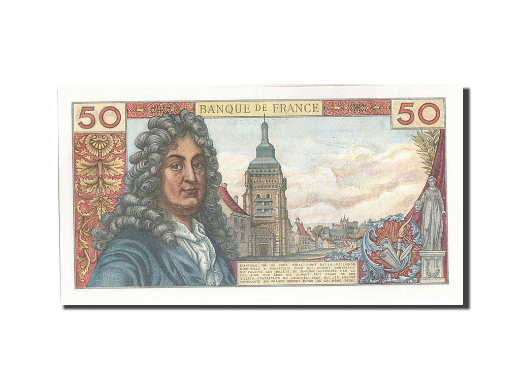 Banknote, France, 50 Francs, 50 F 1962-1976 ''Racine'', 1962, 1962-11-08