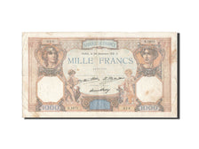 Geldschein, Frankreich, 1000 Francs, 1 000 F 1927-1940 ''Cérès et Mercure''
