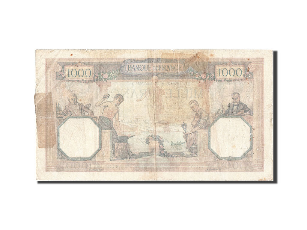 Biljet, Frankrijk, 1000 Francs, 1 000 F 1927-1940 ''Cérès et Mercure'', 1931