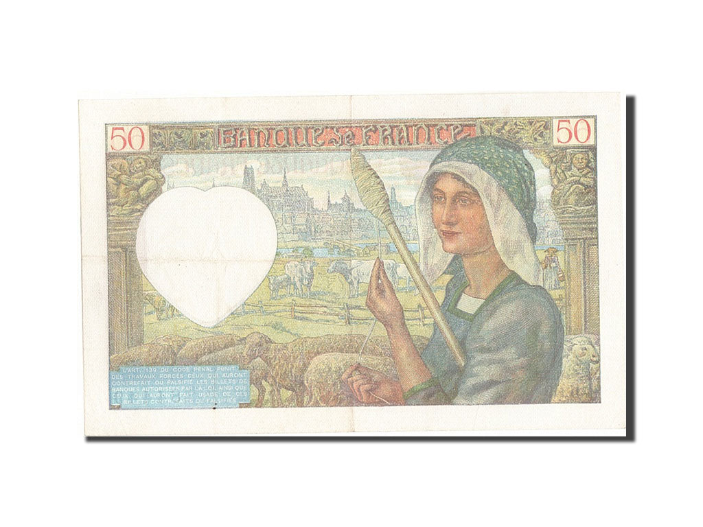 France, 50 Francs, 50 F 1940-1942 ''Jacques Coeur'', 1941, KM #93, 1941-04-24,..