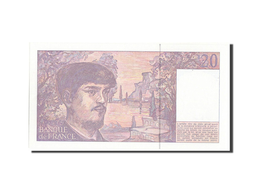 Billet, France, 20 Francs, 20 F 1980-1997 ''Debussy'', 1990, SPL