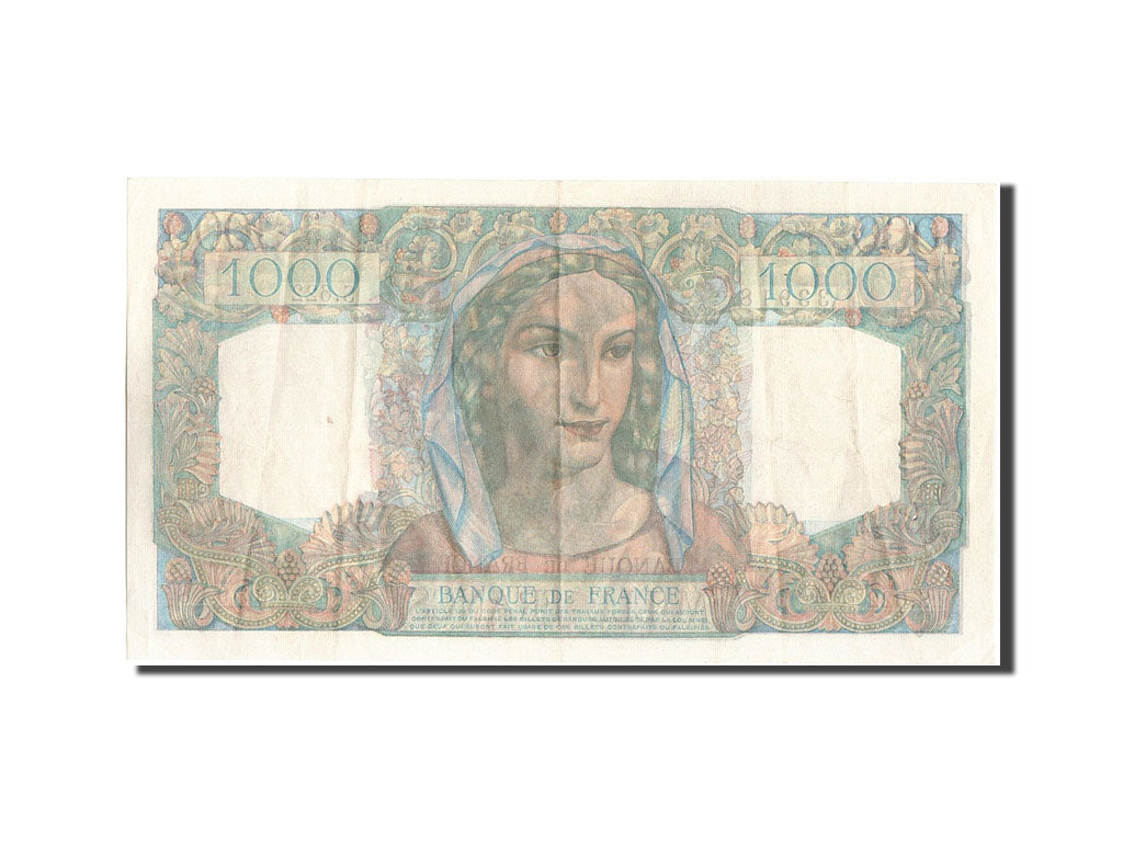 Billete, Francia, 1000 Francs, 1 000 F 1945-1950 ''Minerve et Hercule'', 1949