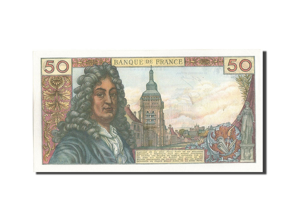 France, 50 Francs, 50 F 1962-1976 ''Racine'', 1975, KM #148e, 1975-06-05,...