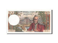 Banknote, France, 10 Francs, 10 F 1963-1973 ''Voltaire'', 1963, 1963-12-05