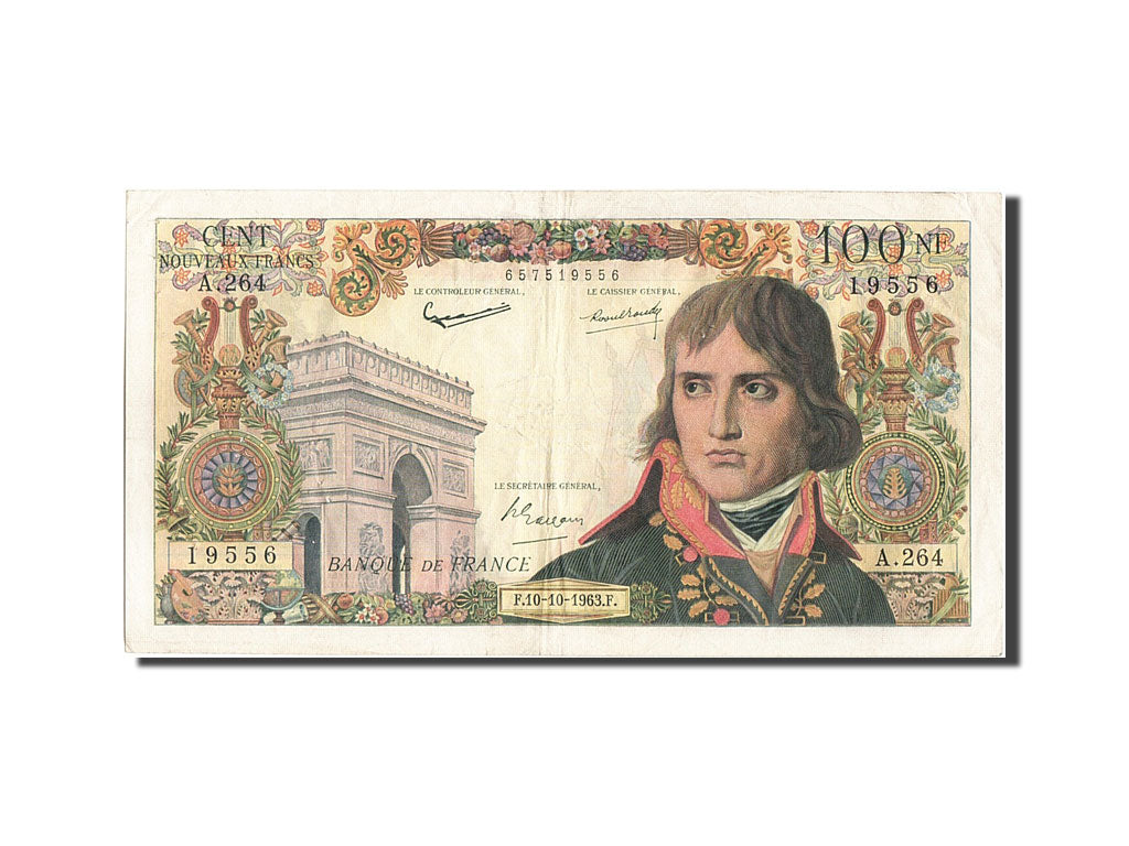 Banknote, France, 100 Nouveaux Francs, 100 NF 1959-1964 ''Bonaparte'', 1963
