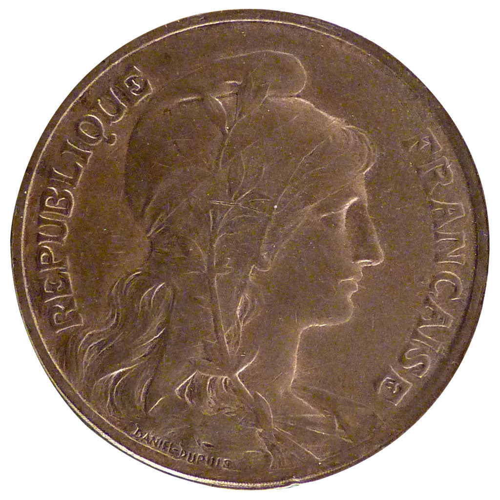 FRANCE, Dupuis, 10 Centimes, 1912, Paris, KM #843, AU(55-58), Bronze, 30,...