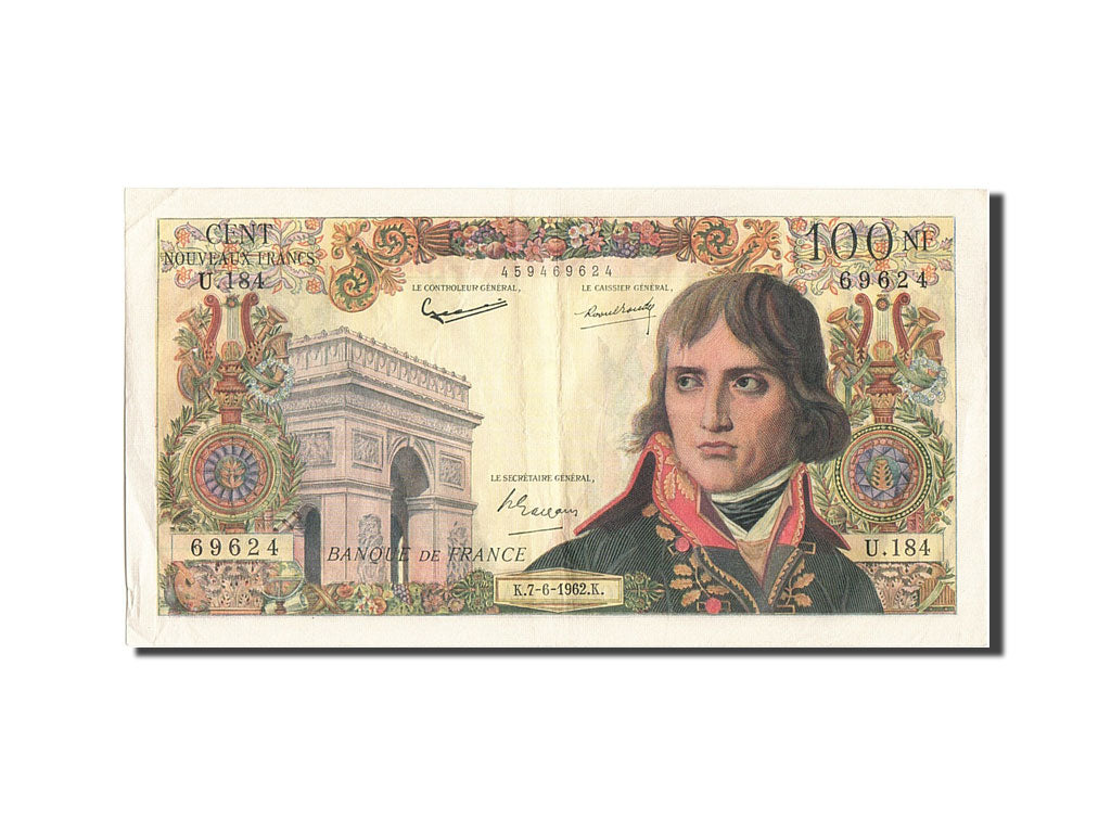 Billet, France, 100 Nouveaux Francs, 100 NF 1959-1964 ''Bonaparte'', 1962