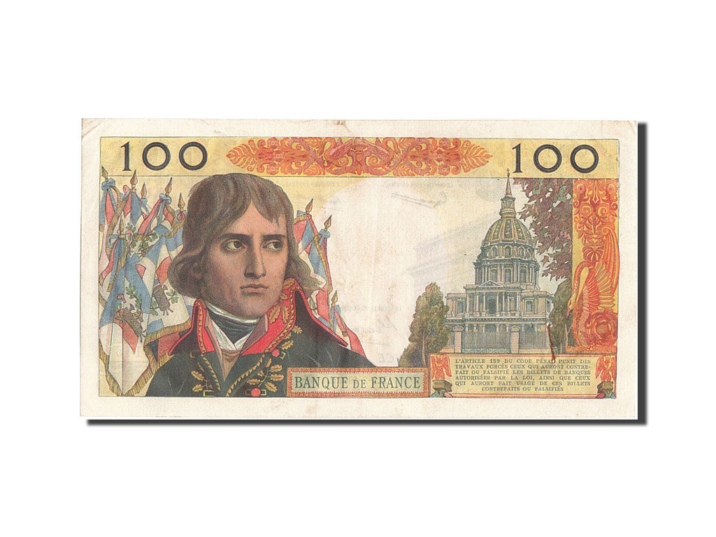 Banknote, France, 100 Nouveaux Francs, 100 NF 1959-1964 ''Bonaparte'', 1962