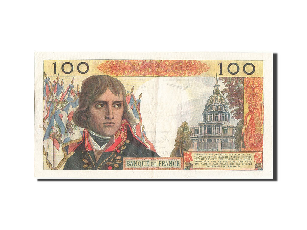 Banknot, Francja, 100 Nouveaux Francs, Bonaparte, 1961, 1961-05-04, AU(50-53)