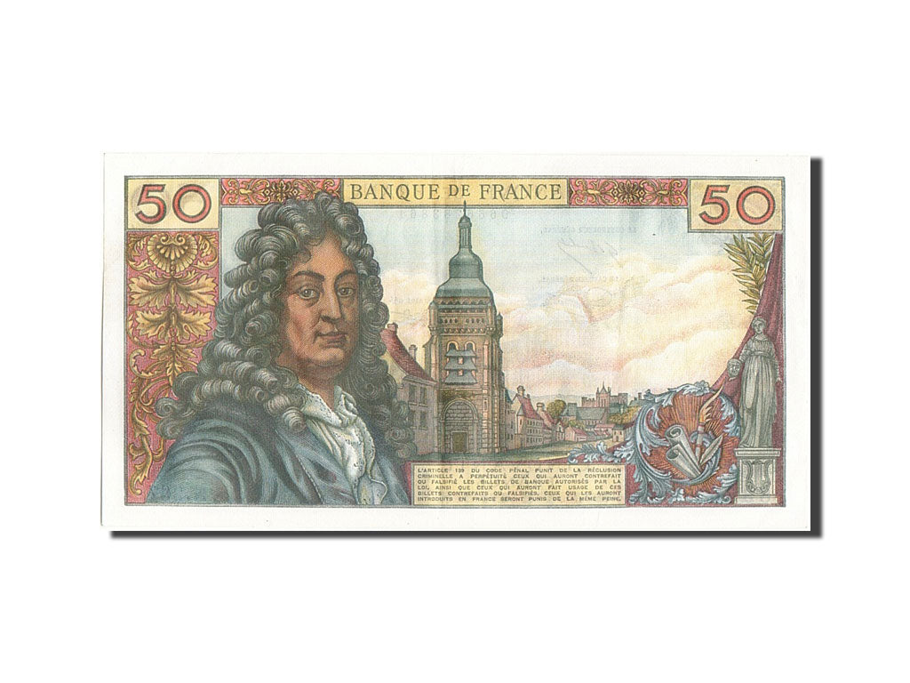 Banknote, France, 50 Francs, 50 F 1962-1976 ''Racine'', 1975, 1975-03-06