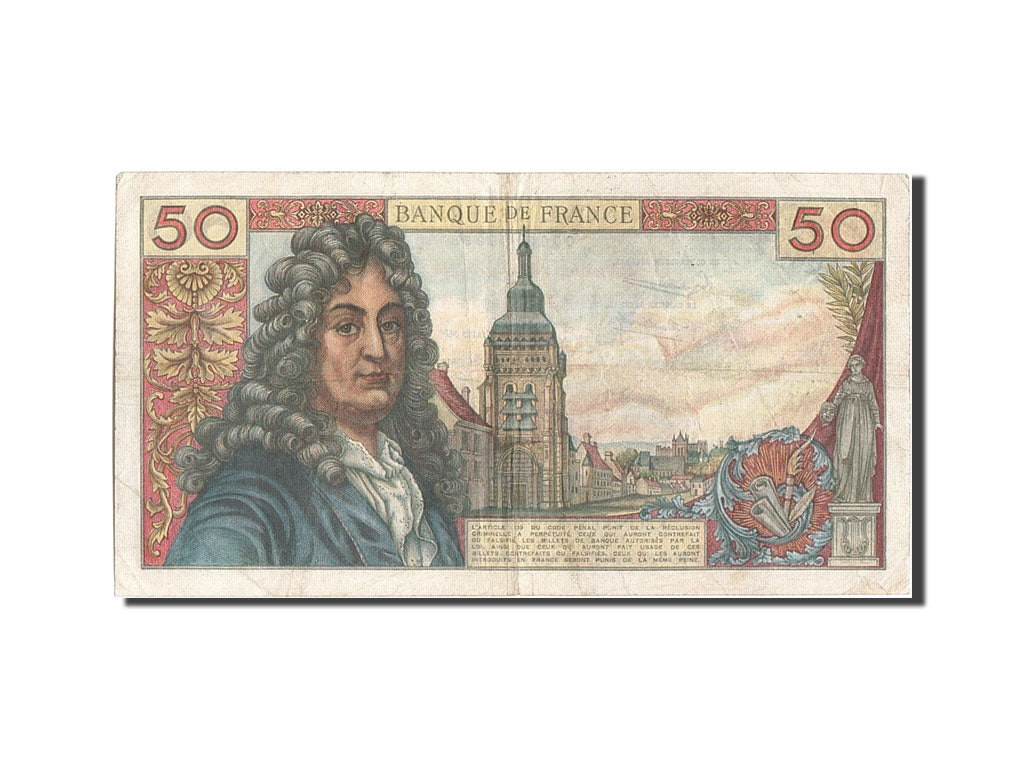 Francia, 50 Francs, 50 F 1962-1976 ''Racine'', 1962, KM:148a, 1962-06-07, BB,...
