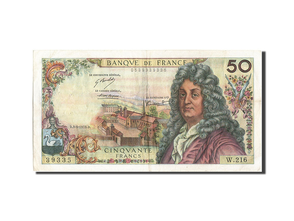 France, 50 Francs, 50 F 1962-1976 ''Racine'', 1973, KM #148d, 1973-05-03,...