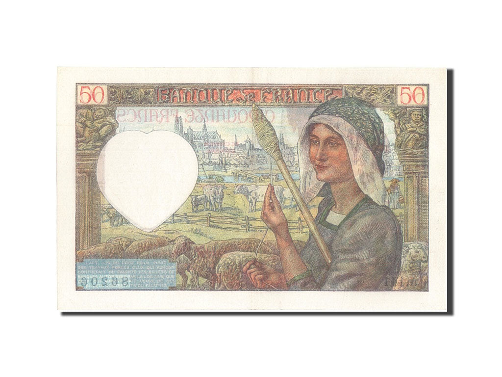 France, 50 Francs, 50 F 1940-1942 ''Jacques Coeur'', 1941, KM #93, 1941-11-20,..