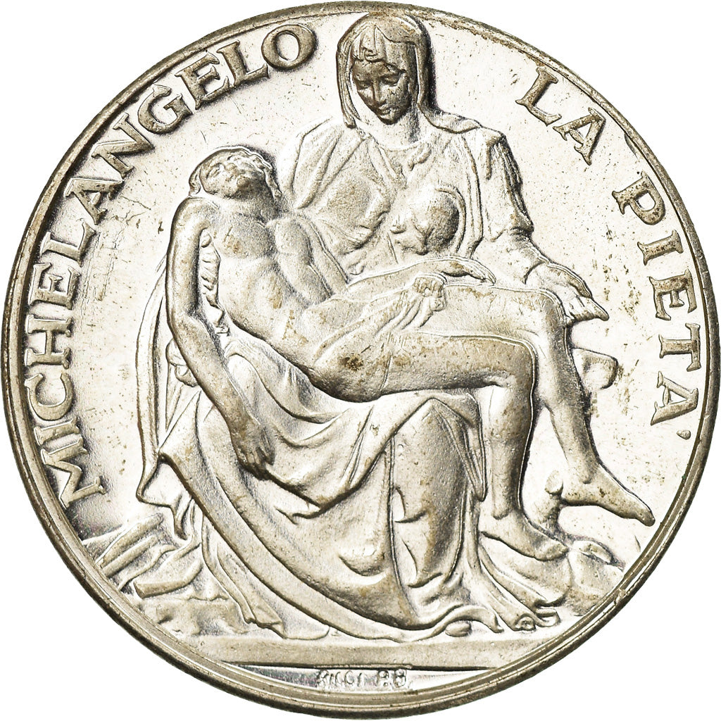 Vaticano, medaglia, Jean-Paul II, La Pieta, Susini, BB+, Bronzo argentato