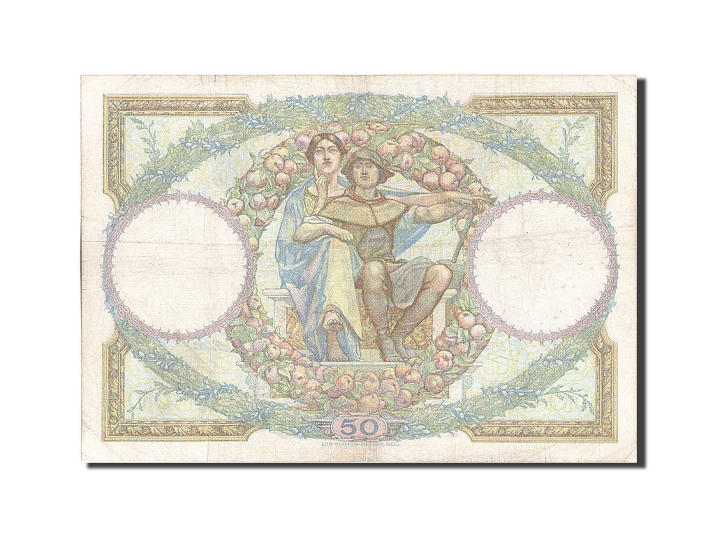 Biljet, Frankrijk, 50 Francs, 50 F 1927-1934 ''Luc Olivier Merson'', 1927