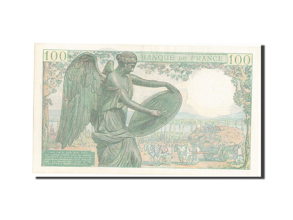 France, 100 Francs, 100 F 1942-1944 ''Descartes'', 1942, KM #101a, 1942-05-15,..