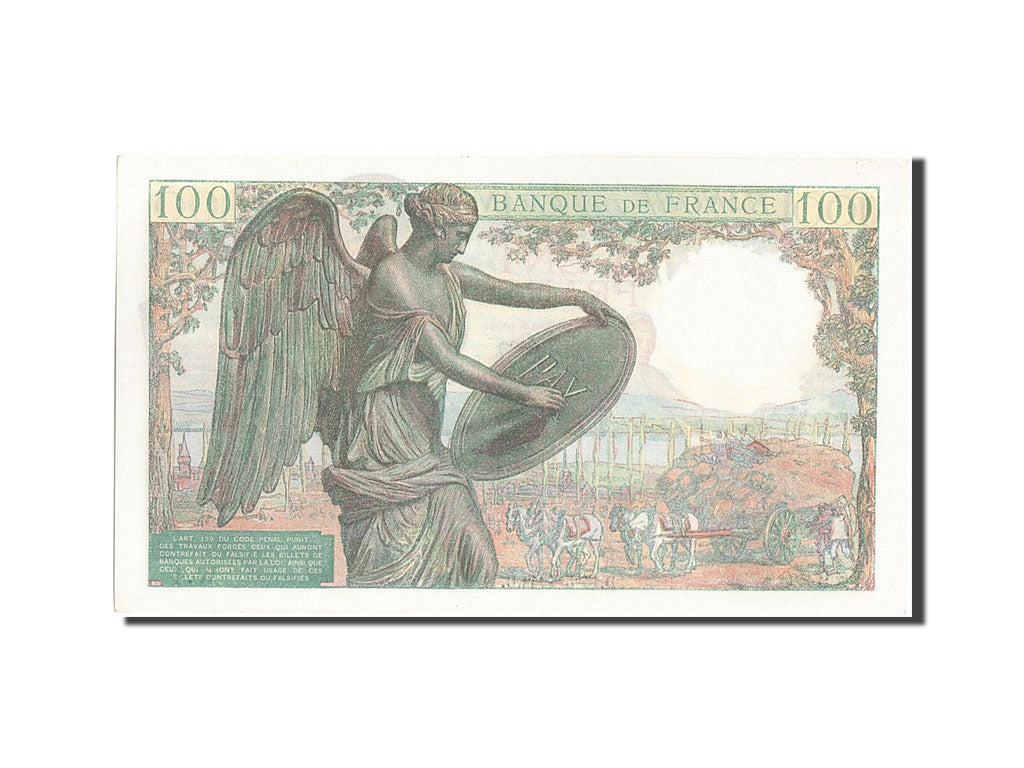 France, 100 Francs, 100 F 1942-1944 ''Descartes'', 1942, KM #101a, 1942-05-15,..