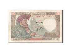 Banknote, France, 50 Francs, 50 F 1940-1942 ''Jacques Coeur'', 1941, 1941-04-17