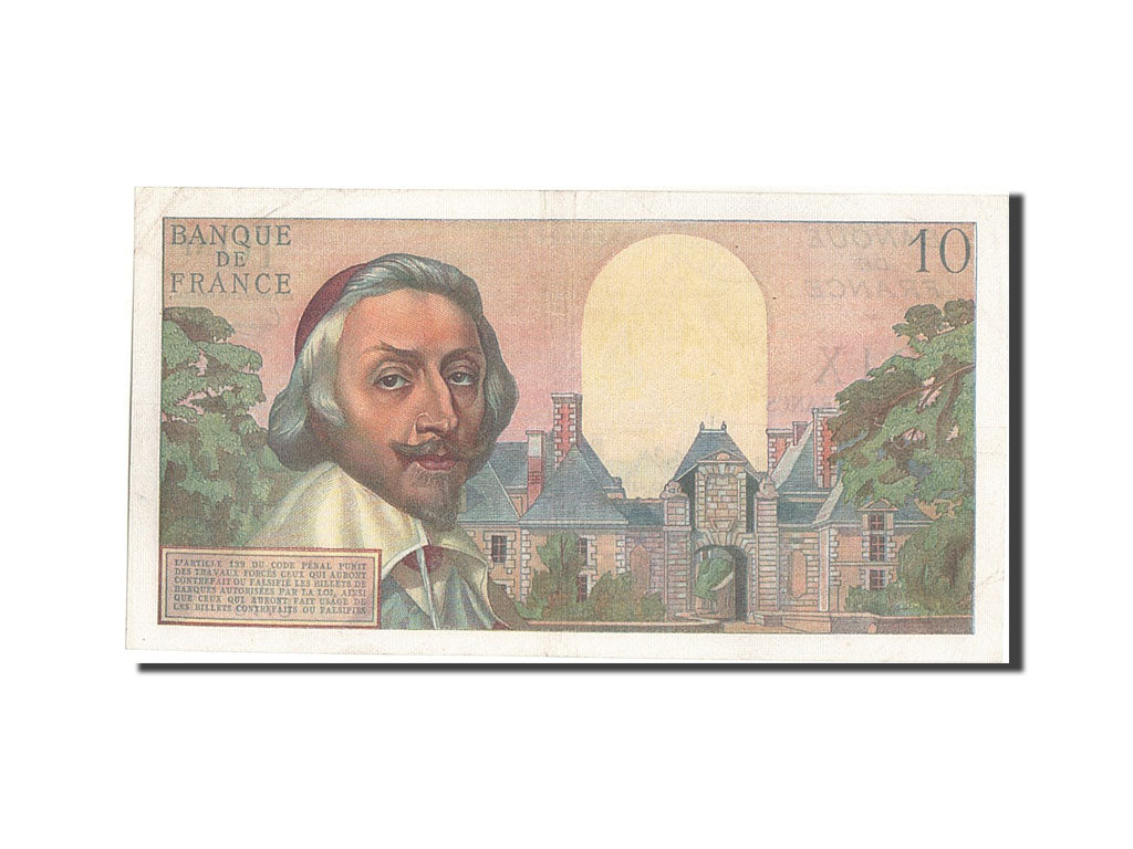 France, 10 Nouveaux Francs, 10 NF 1959-1963 ''Richelieu'', 1960, KM #142a,...