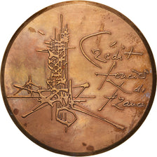 France, Medal, Banque, Crédit Foncier de France, Mathieu, AU(50-53), Bronze