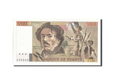 France, 100 Francs, 100 F 1978-1995 ''Delacroix'', 1986, KM #154b, AU(50-53),...
