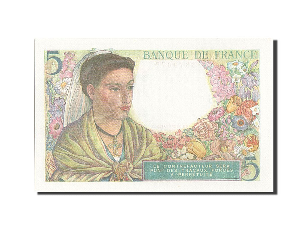 Banknote, France, 5 Francs, 5 F 1943-1947 ''Berger'', 1943, UNC(65-70)