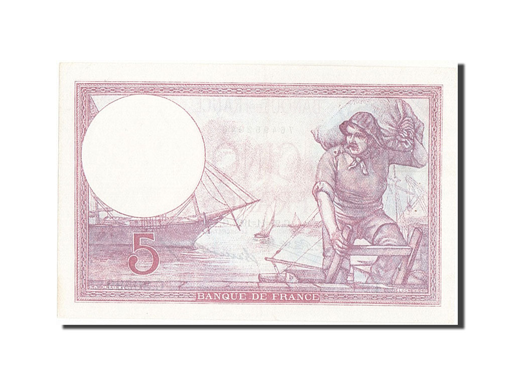 Biljet, Frankrijk, 5 Francs, 5 F 1917-1940 ''Violet'', 1927, 1927-11-25, SUP+